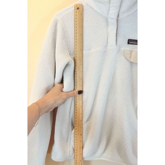Patagonia Re-Tool Snap-T Off White Fleece Pullover Women's Small - Picture 9 of 12